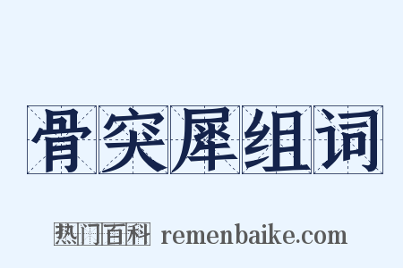 骨突犀组词是什么意思的图片